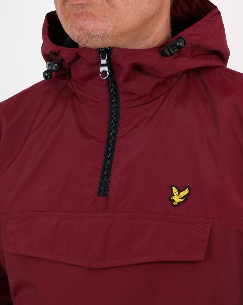 Lyle And Scott Qtr Zip Jacket Claret