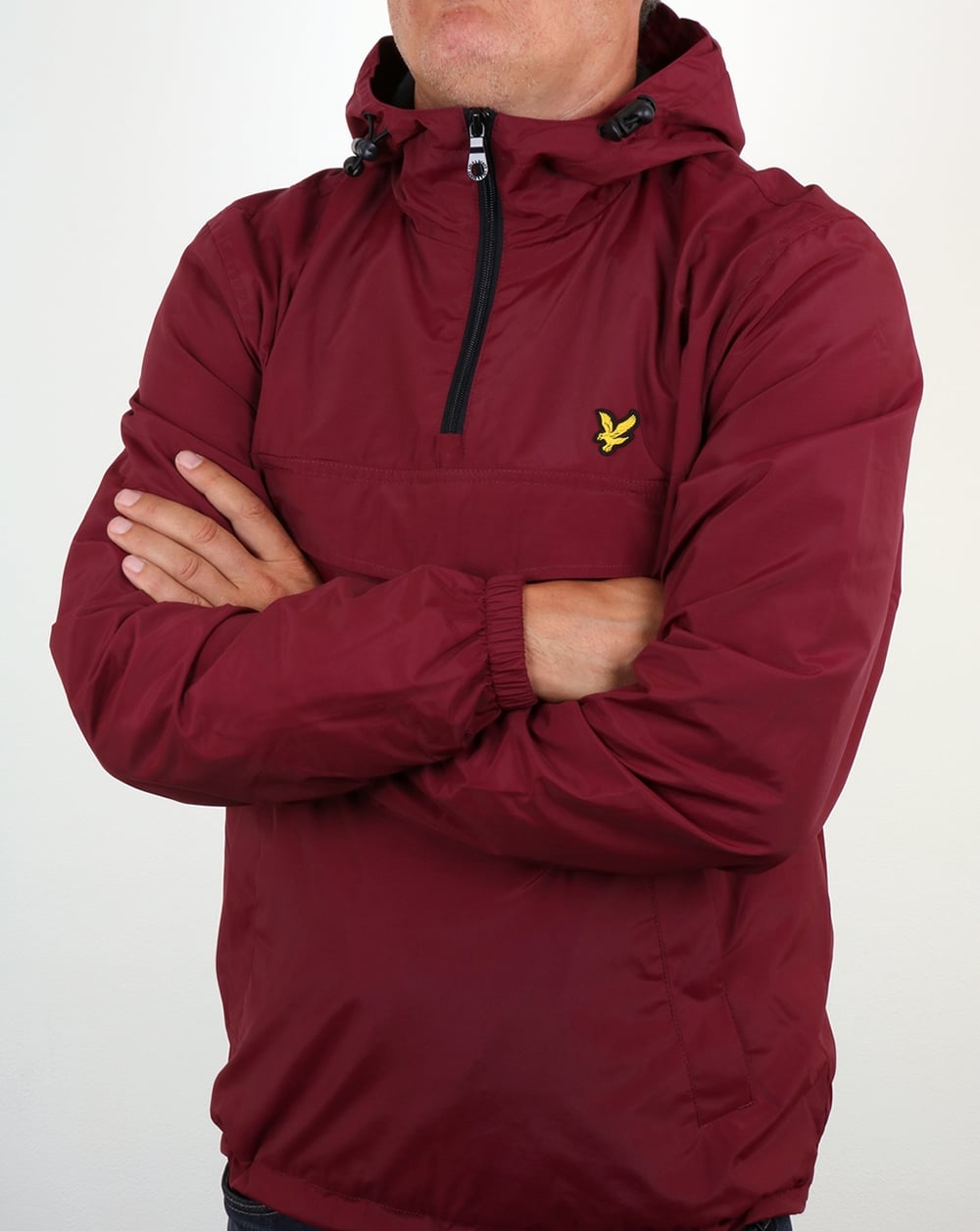 Lyle And Scott Qtr Zip Jacket Claret