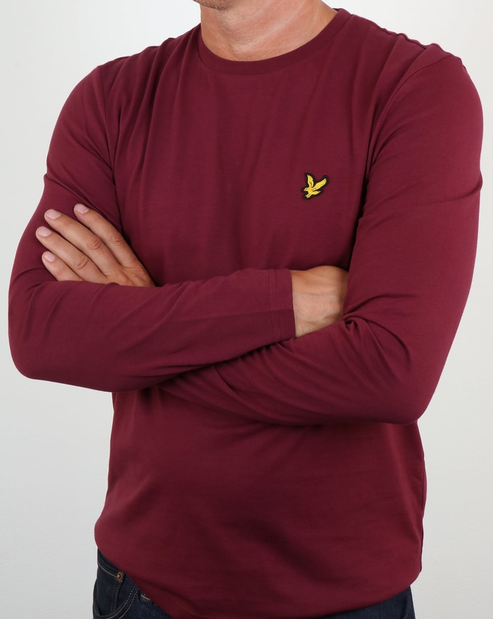 Lyle And Scott Long Sleeve T-shirt Claret