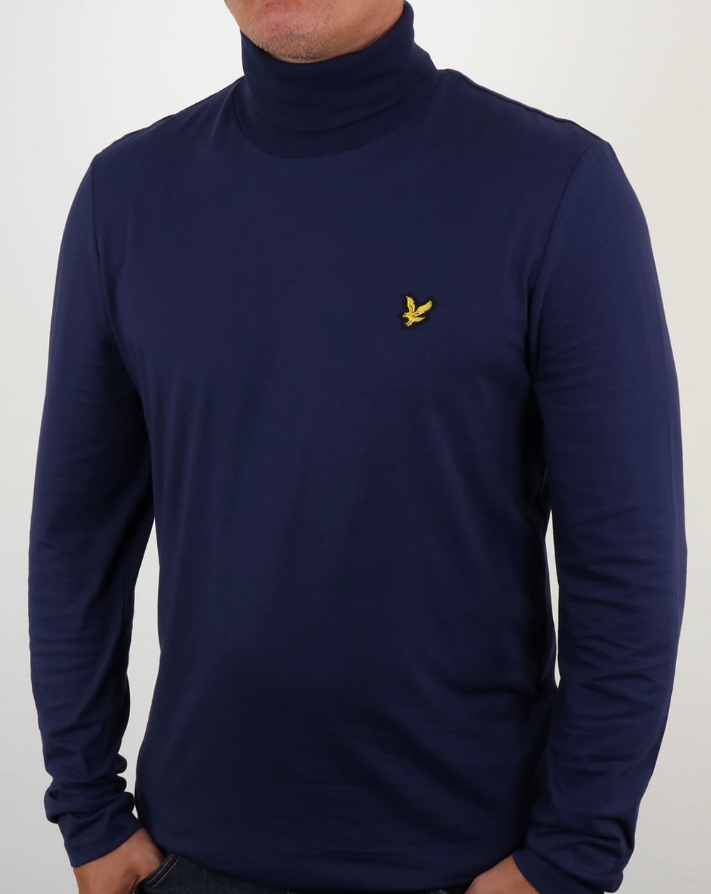 Lyle And Scott Roll Neck Navy
