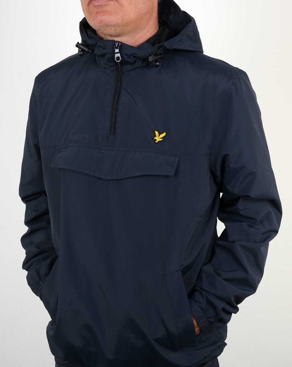 Lyle And Scott Qtr Zip Jacket Navy