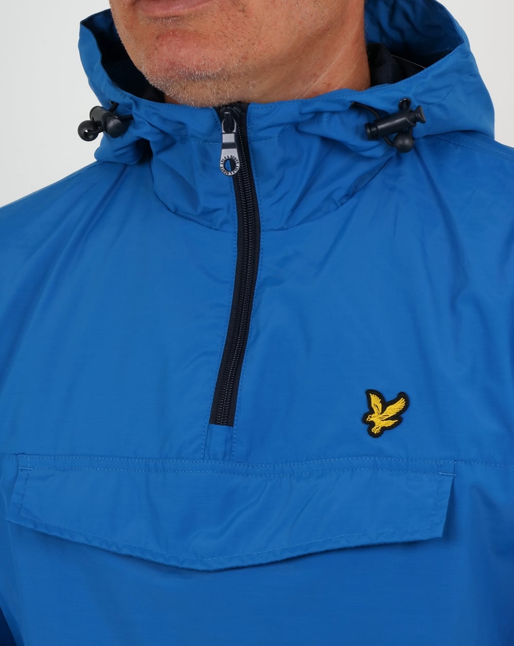 Lyle And Scott Qtr Zip Overhead Jacket Blue