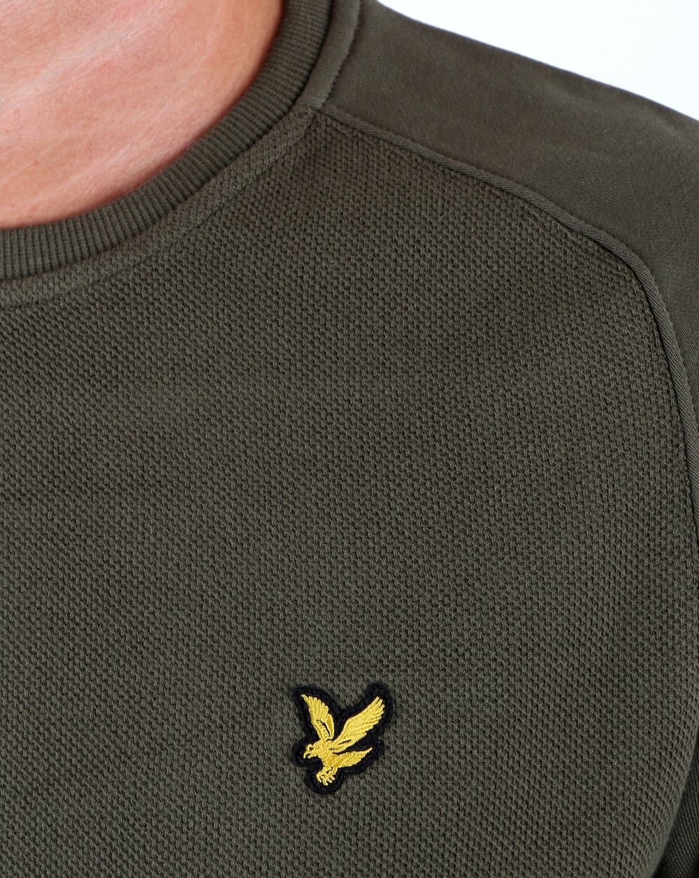 Lyle And Scott Honeycomb Sweatshirt Olive