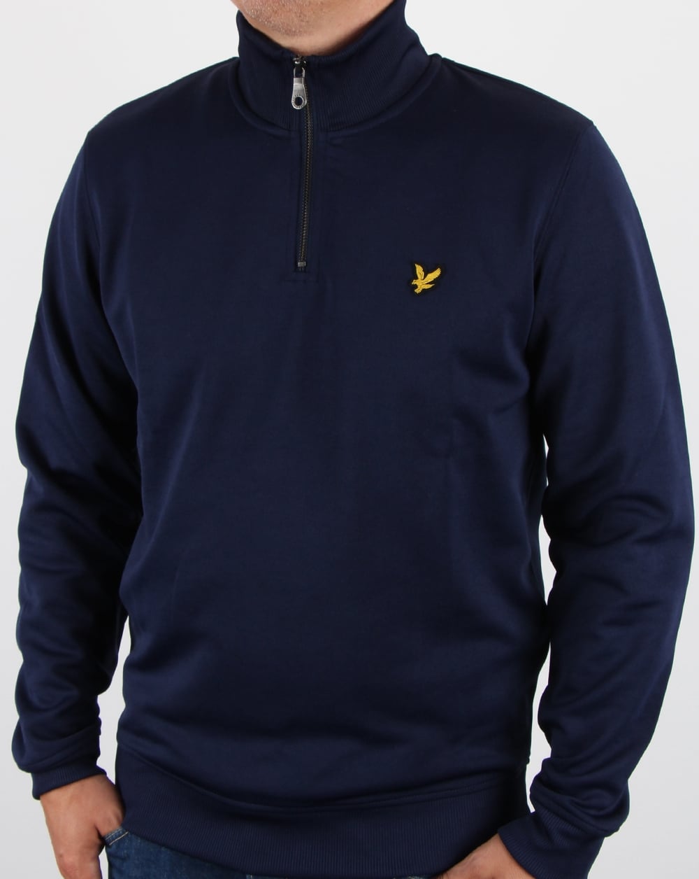 Lyle And Scott Tricot 1/4 Zip Navy