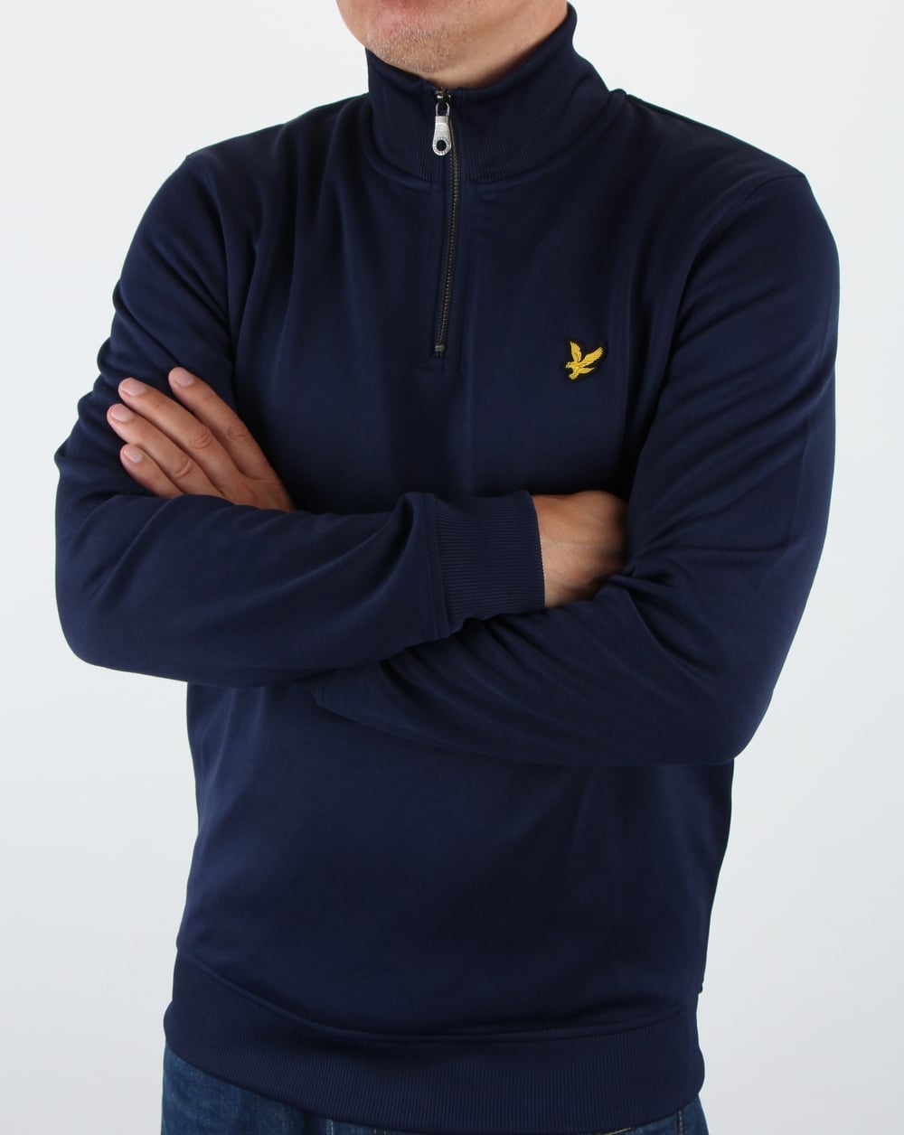 Lyle And Scott Tricot 1/4 Zip Navy