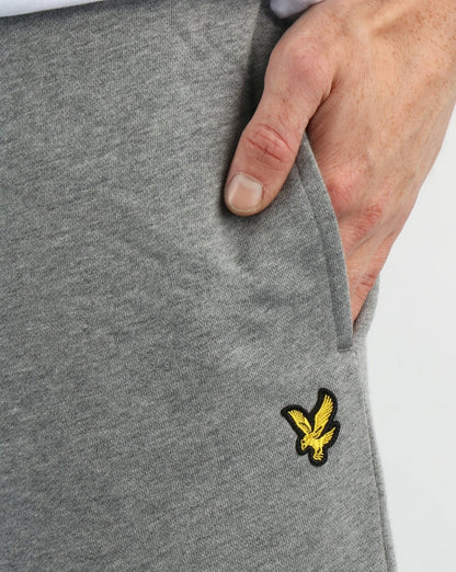Lyle And Scott Slim Sweatpant Mid Grey Marl