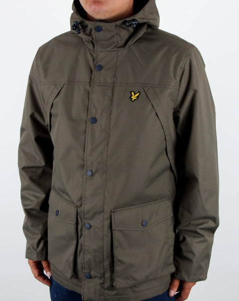 Lyle And Scott Micro Fleece Lined Jacket Olive
