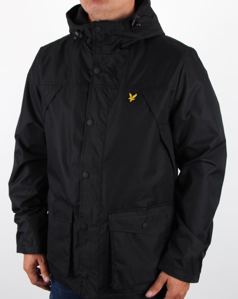 Lyle And Scott Micro Fleece Lined Jacket True Black