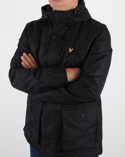 Lyle And Scott Micro Fleece Lined Jacket True Black