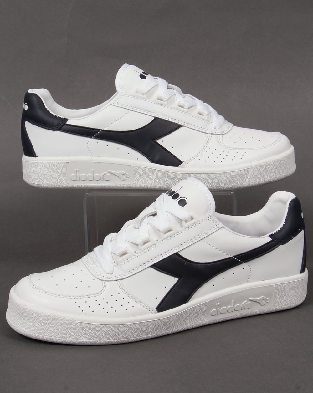 Diadora Borg Elite Trainers White - Navy