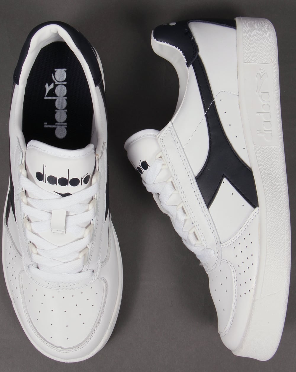 Diadora Borg Elite Trainers White - Navy