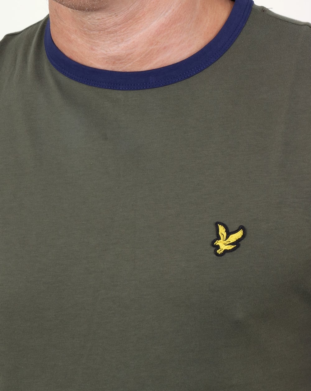 Lyle And Scott Ringer T Shirt Olive