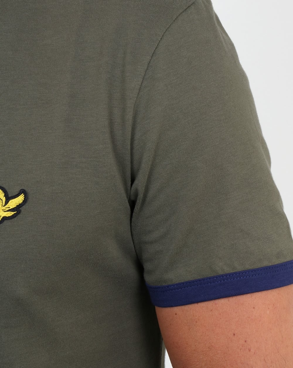 Lyle And Scott Ringer T Shirt Olive