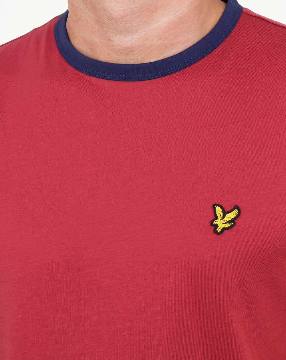 Lyle And Scott Ringer T Shirt Pomegranate