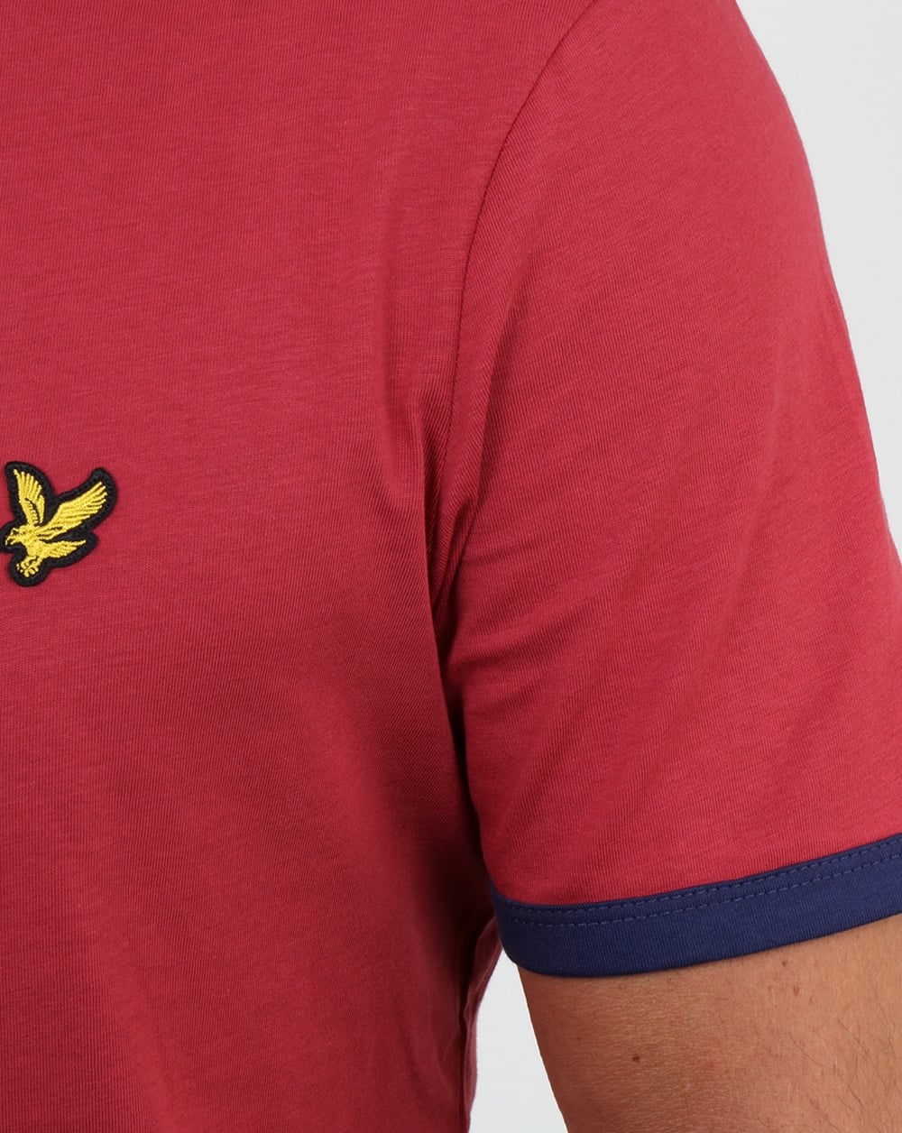 Lyle And Scott Ringer T Shirt Pomegranate