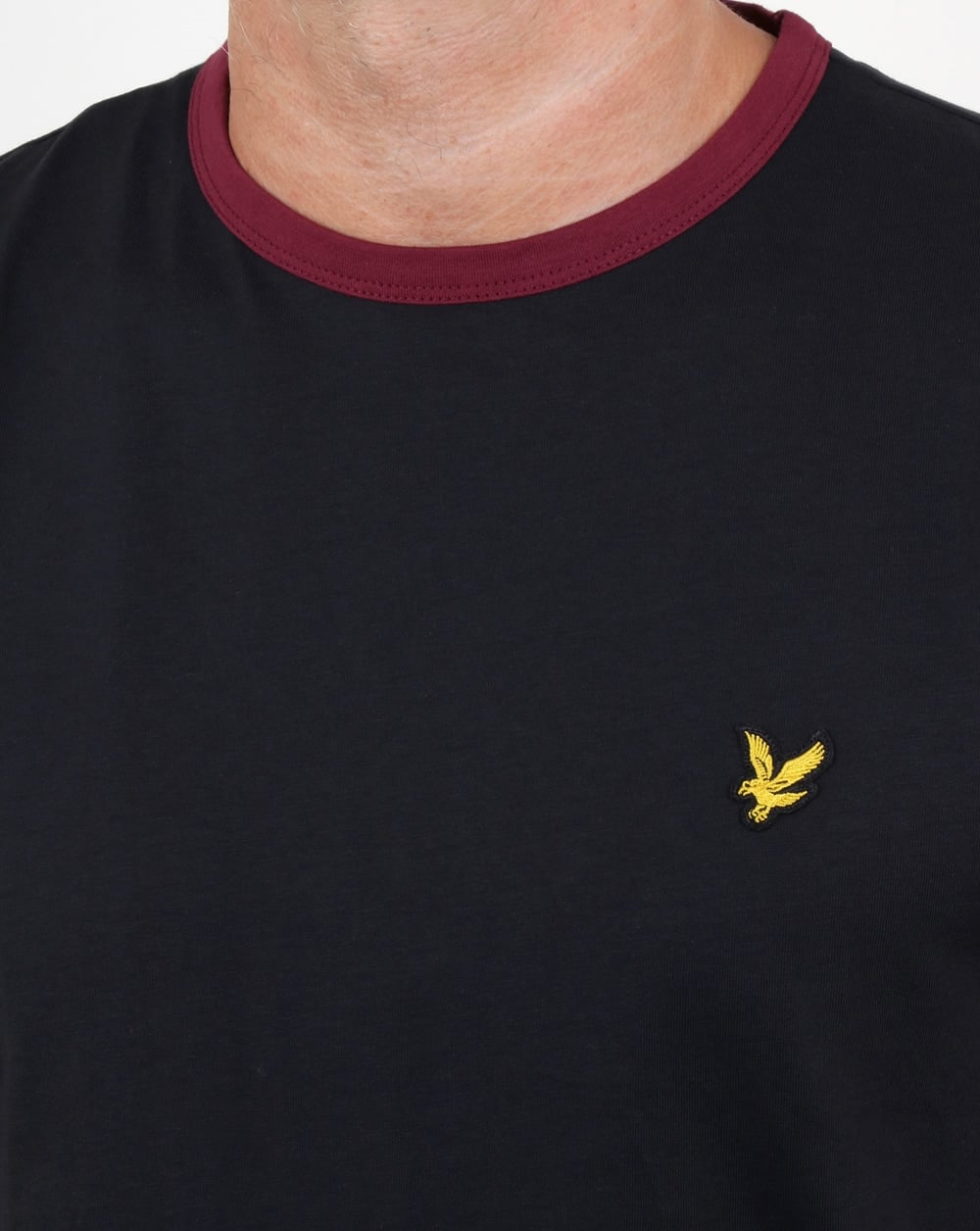 Lyle And Scott Ringer T Shirt True Black