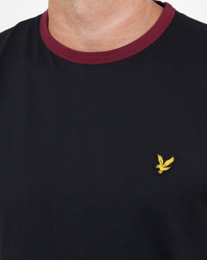 Lyle And Scott Ringer T Shirt True Black
