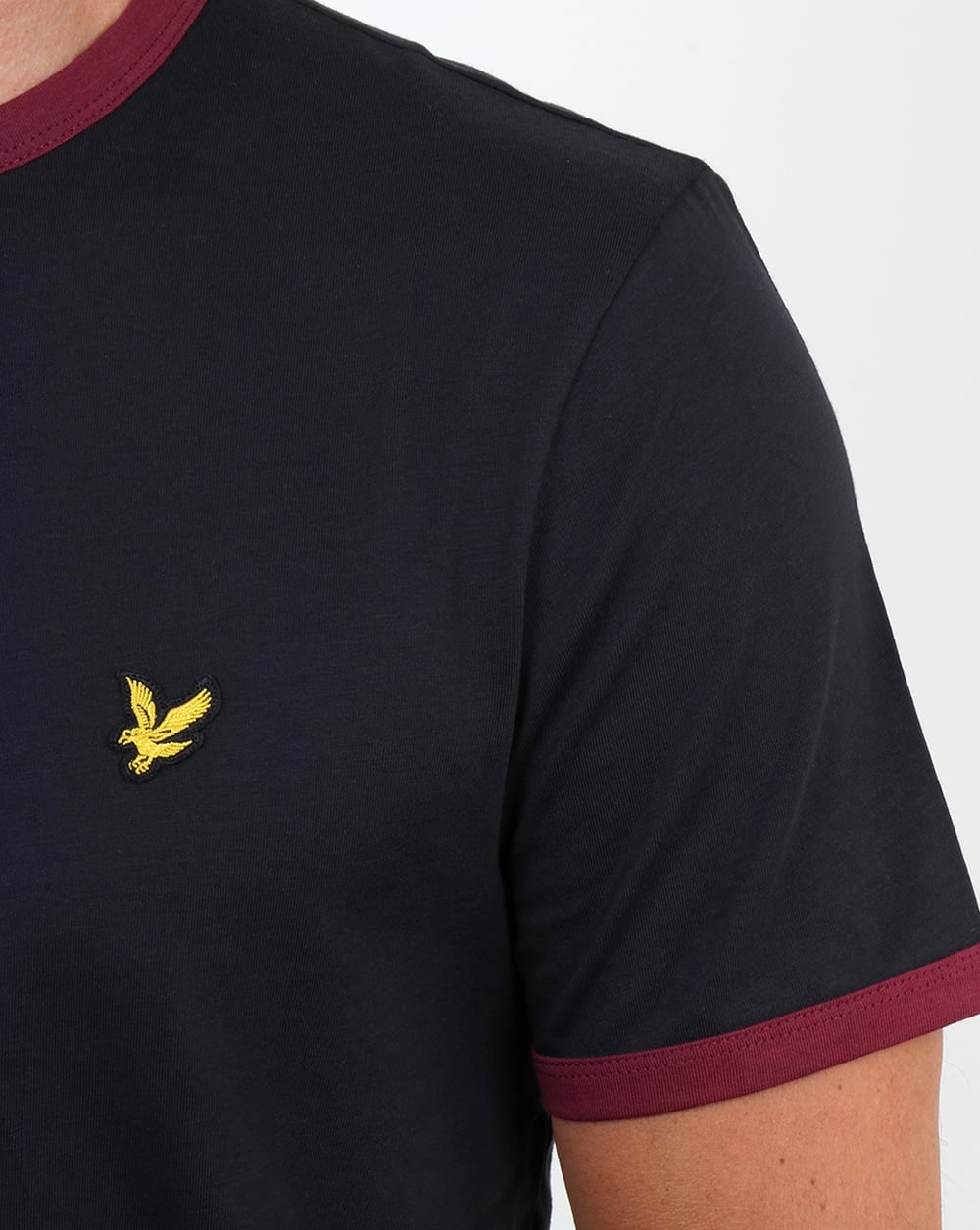 Lyle And Scott Ringer T Shirt True Black