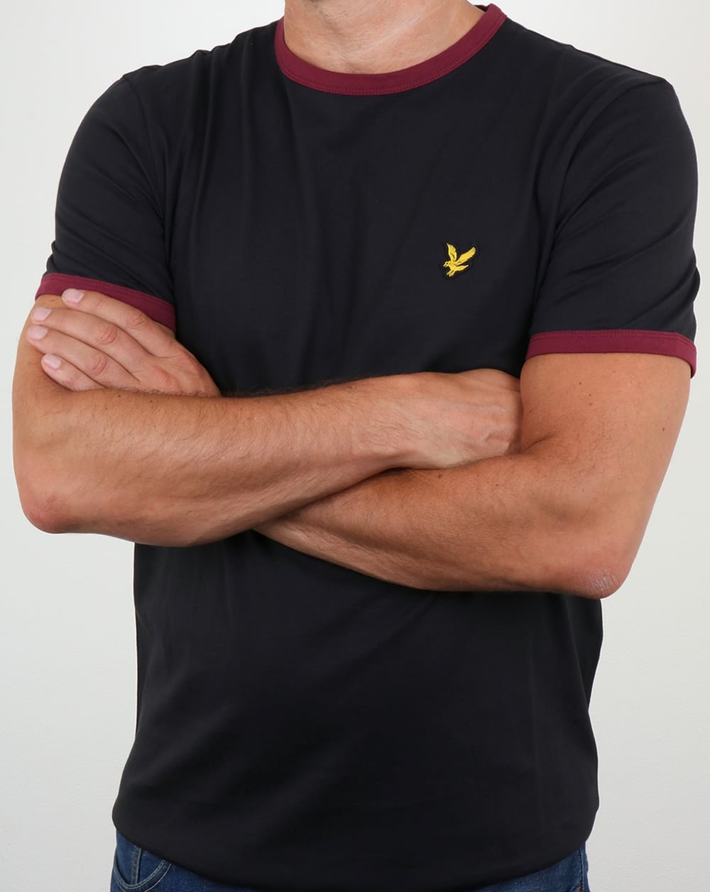 Lyle And Scott Ringer T Shirt True Black