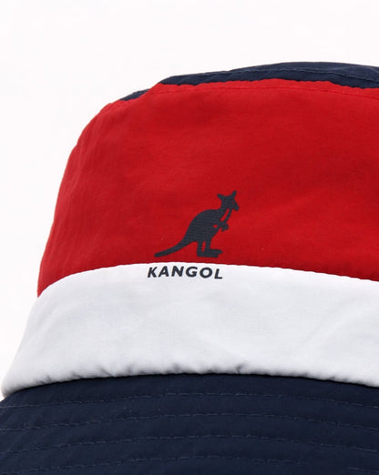 Kangol Bold Stripe Bucket Hat Navy