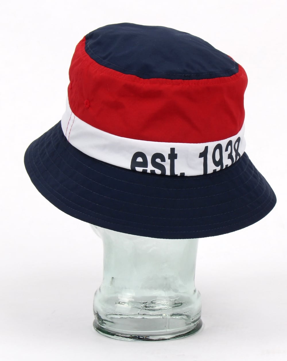 Kangol Bold Stripe Bucket Hat Navy