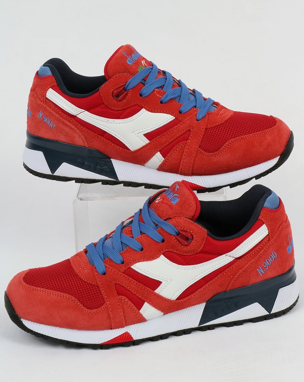 Diadora N9000 III Trainers Pompeian Red