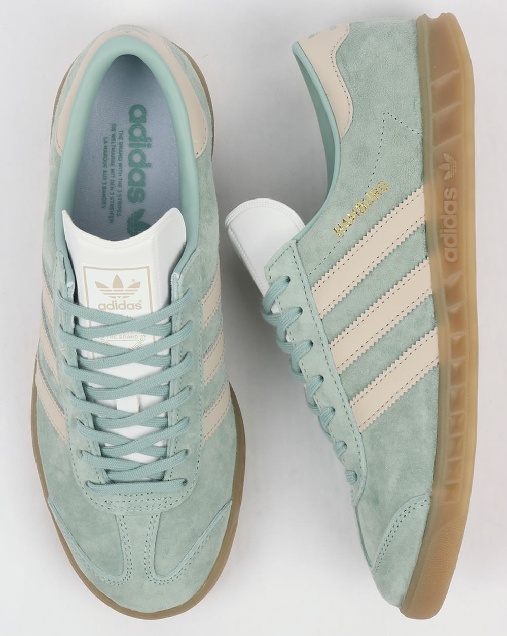 Adidas Hamburg Trainers Tactile Green/Clear Brown