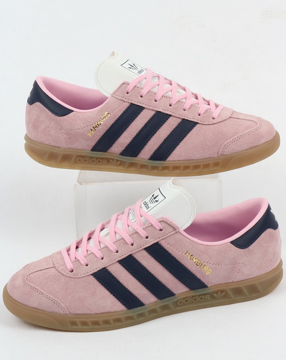 Adidas Hamburg Trainers Light Pink/Dark Blue