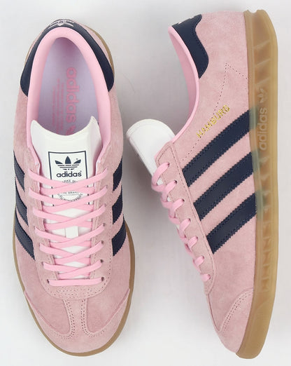 Adidas Hamburg Trainers Light Pink/Dark Blue