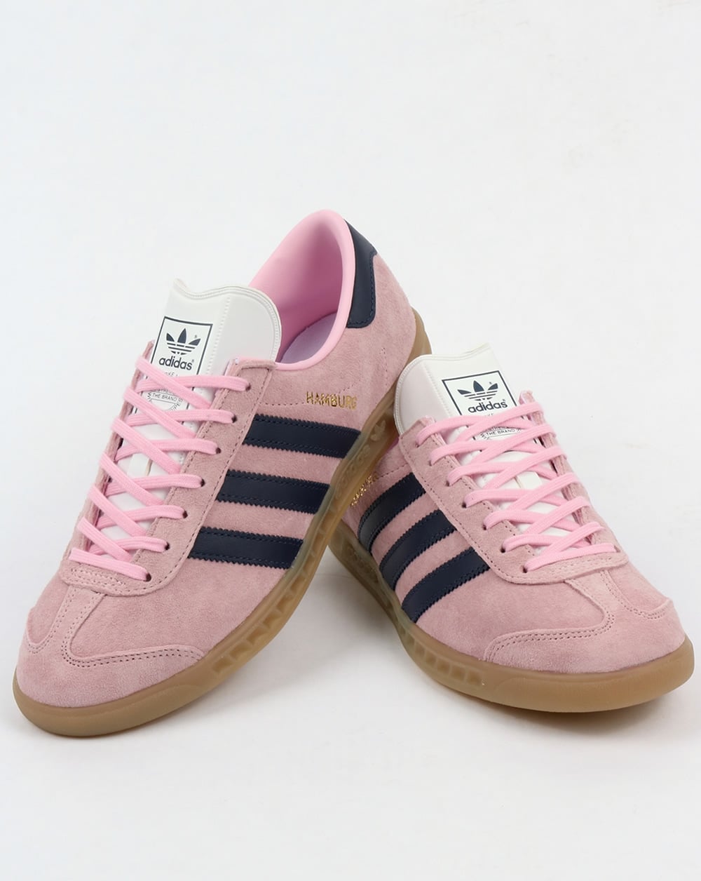 Adidas Hamburg Trainers Light Pink/Dark Blue