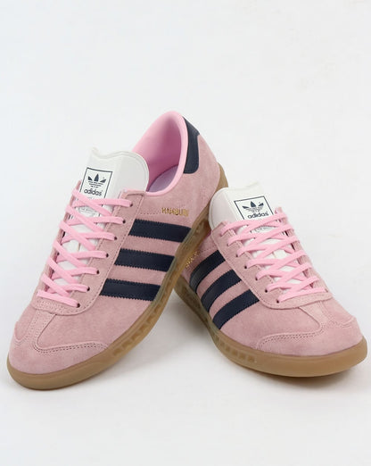 Adidas Hamburg Trainers Light Pink/Dark Blue