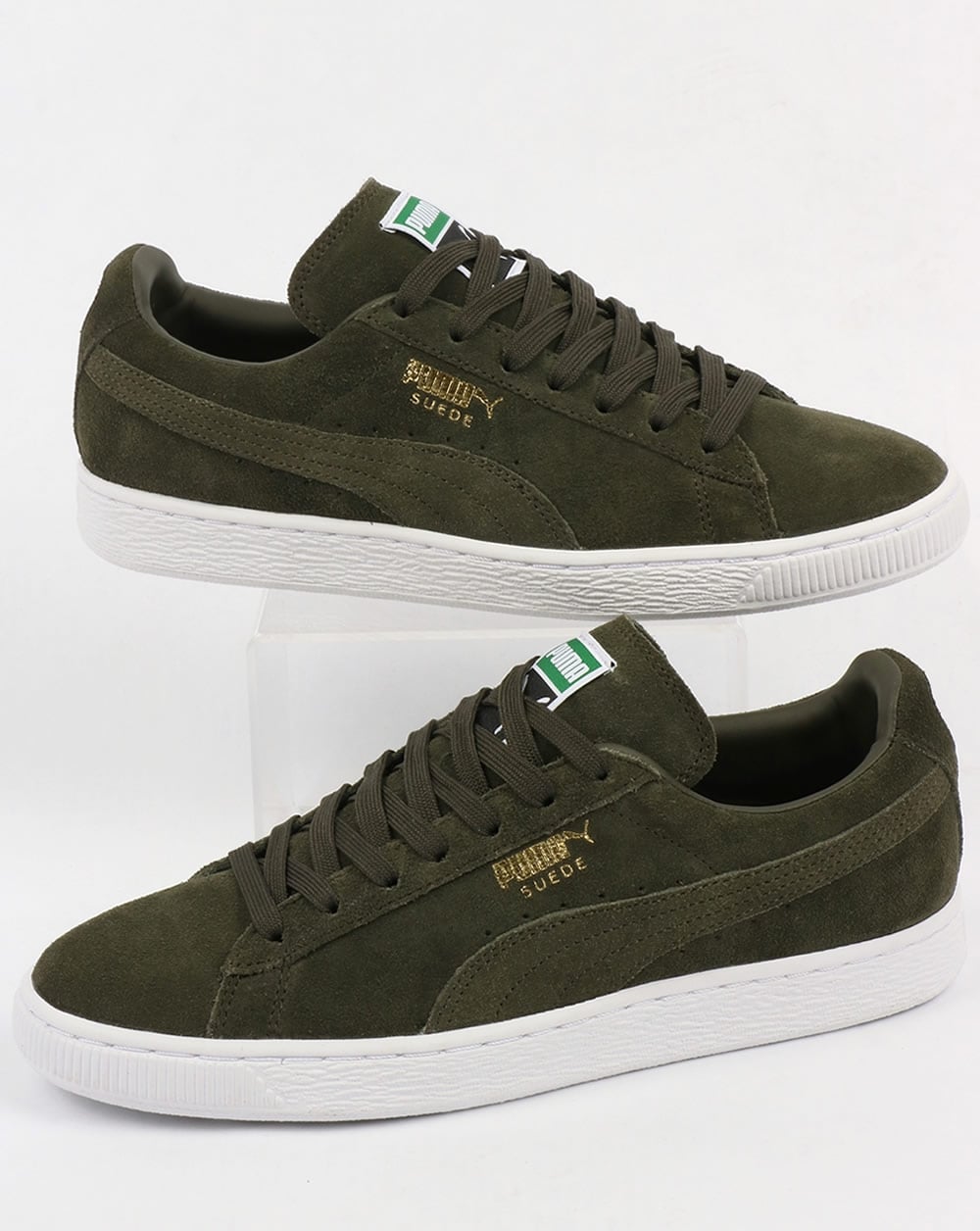 Puma Suede Classic Trainers Forest Night/White