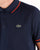 Lacoste Tipped Polo Shirt Navy/Mexico Red