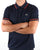Lacoste Tipped Polo Shirt Navy/Mexico Red