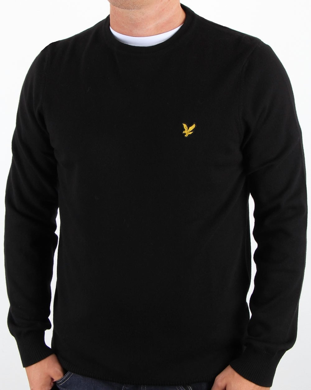 Lyle And Scott Merino Jumper True Black