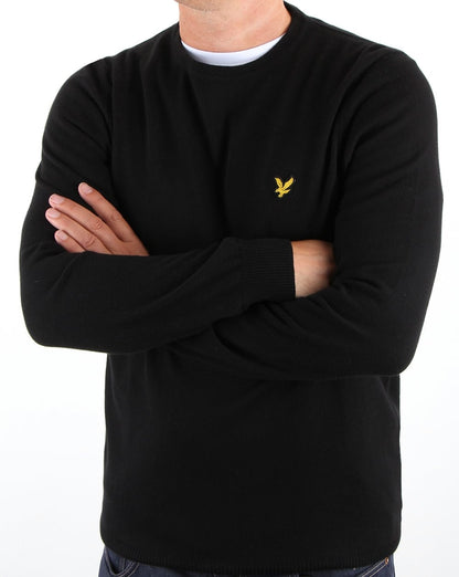 Lyle And Scott Merino Jumper True Black