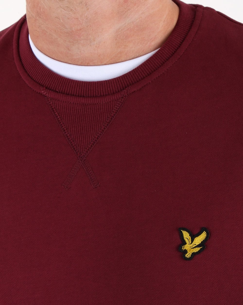 Lyle And Scott Crew Neck Sweatshirt Claret