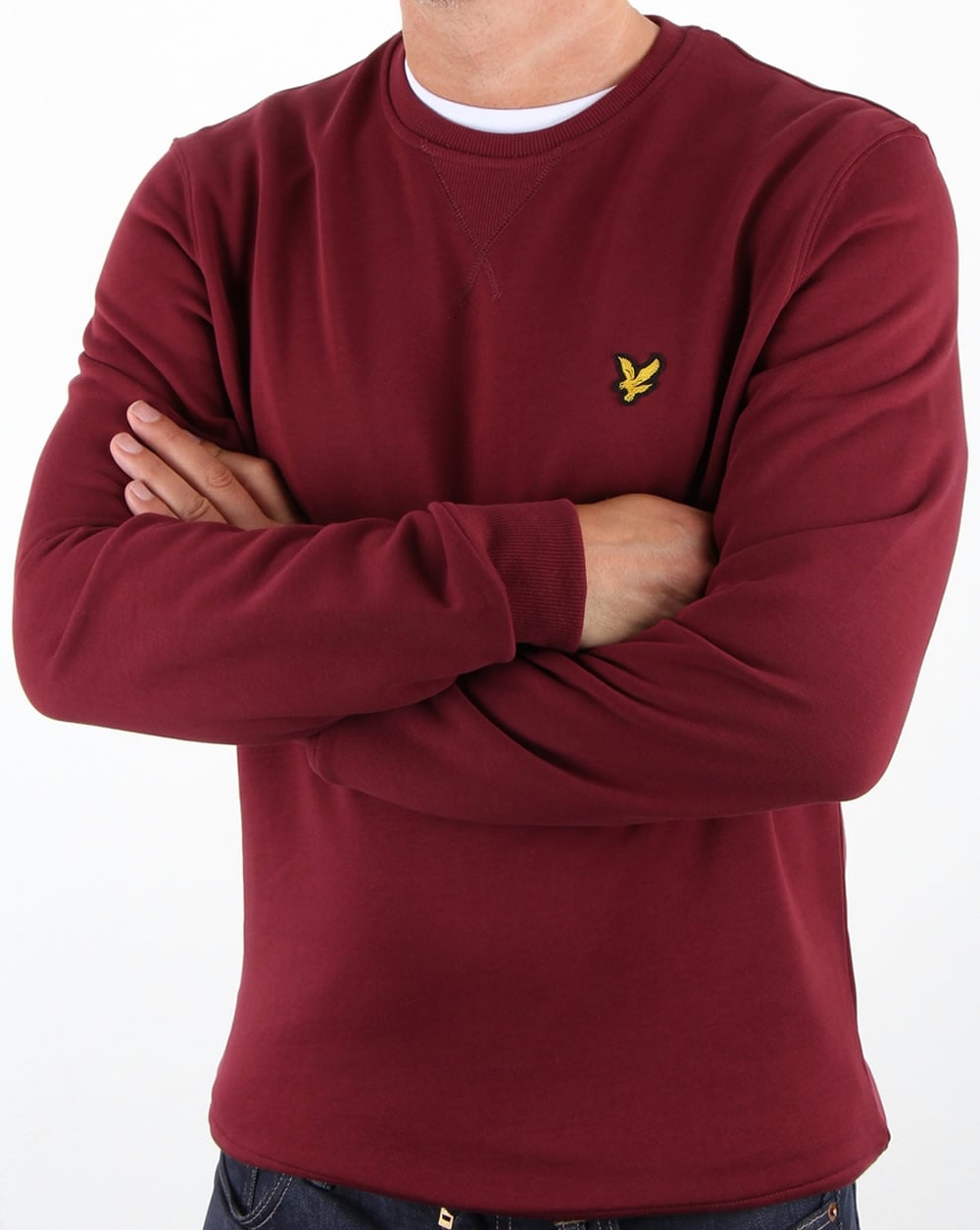 Lyle And Scott Crew Neck Sweatshirt Claret