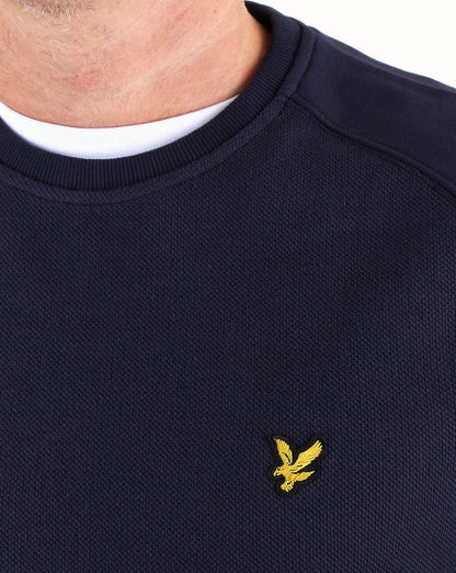 Lyle And Scott Honeycomb Sweatshirt Navy