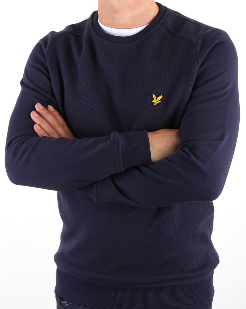 Lyle And Scott Honeycomb Sweatshirt Navy