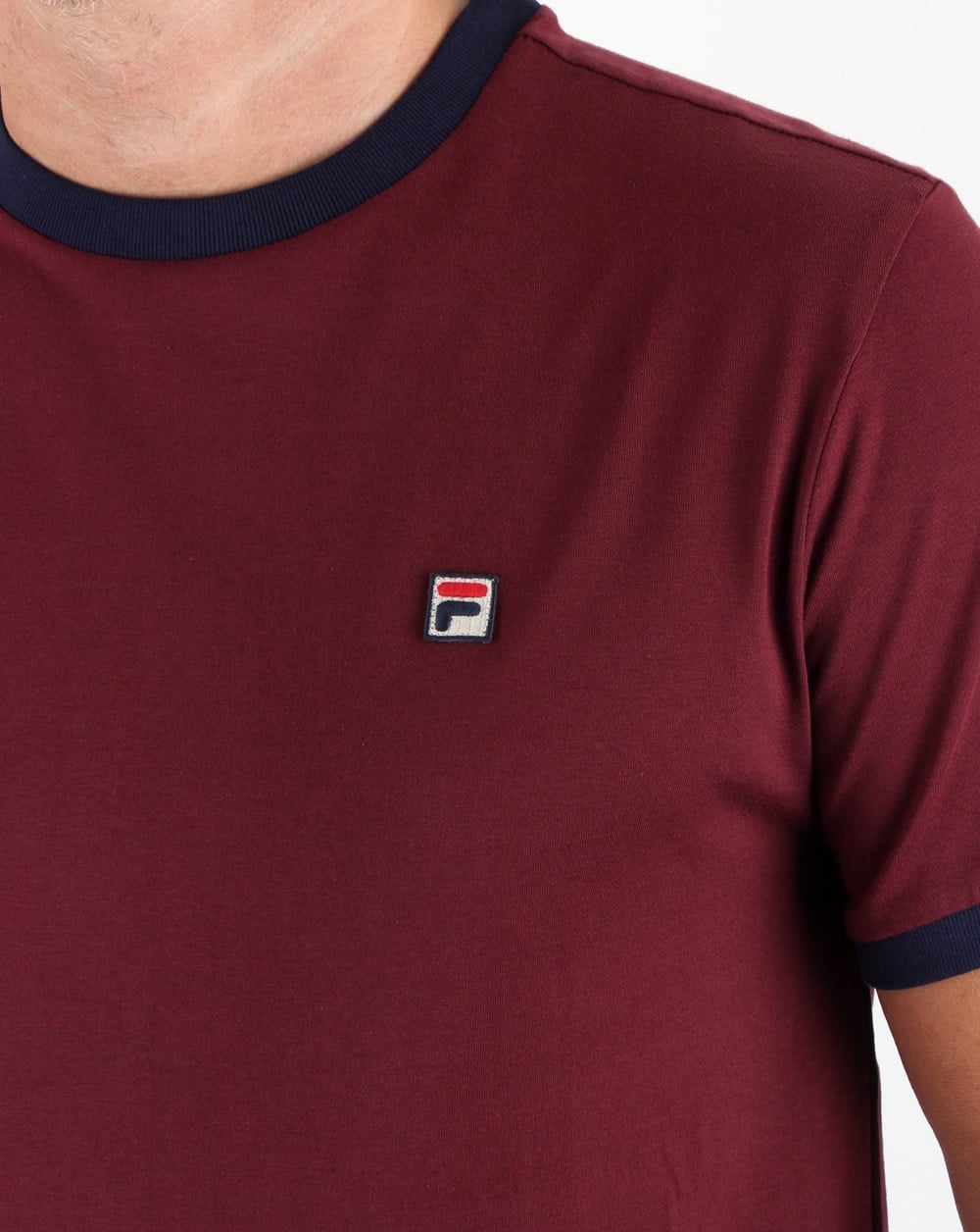 Fila Vintage Ringer T Shirt Rum Raisin