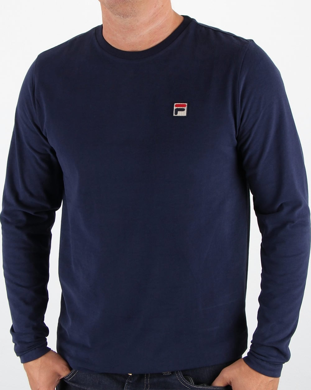 Fila Vintage Felice Long Sleeve T-shirt Navy