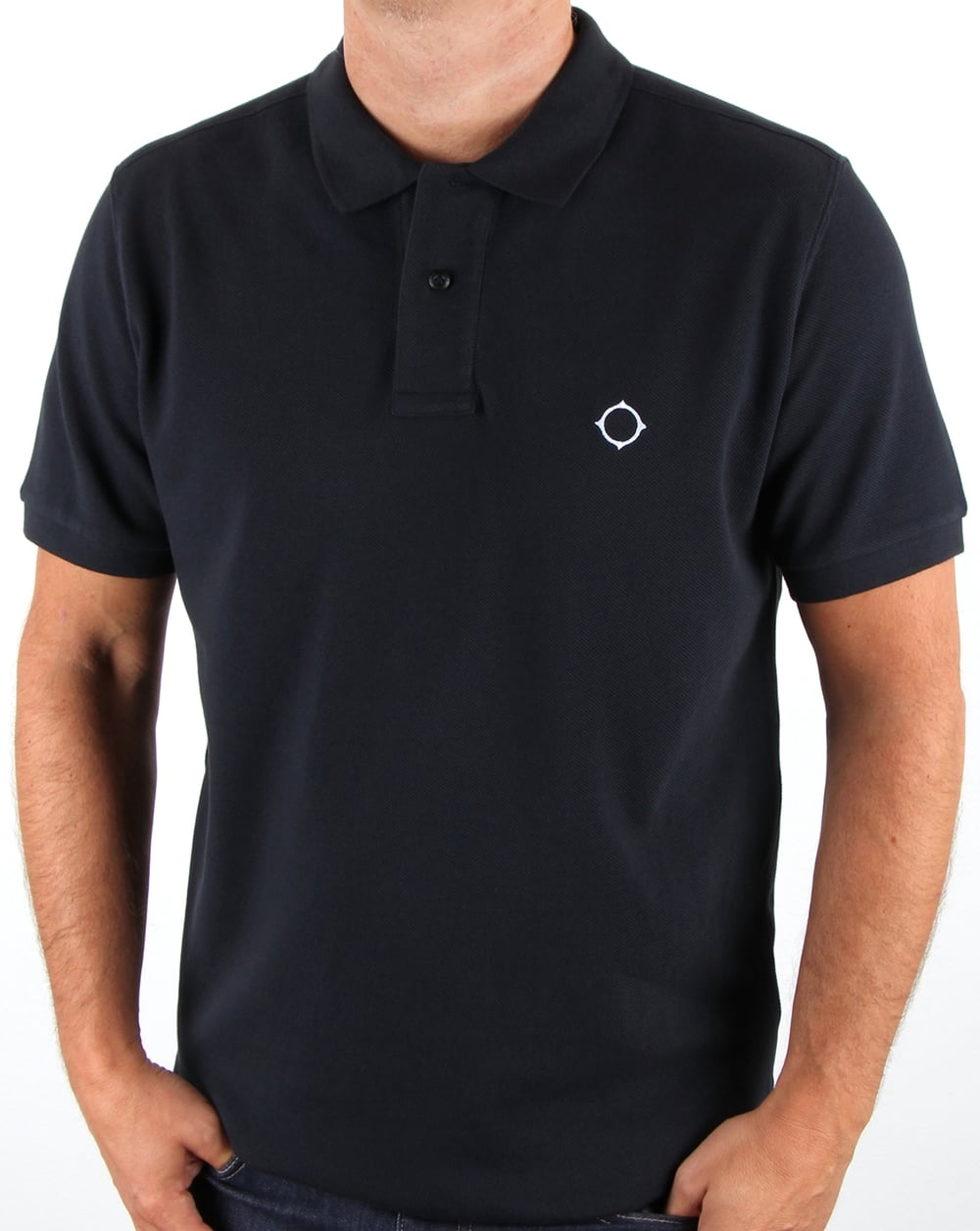 Ma.strum Walrus Pique Polo Dark Navy