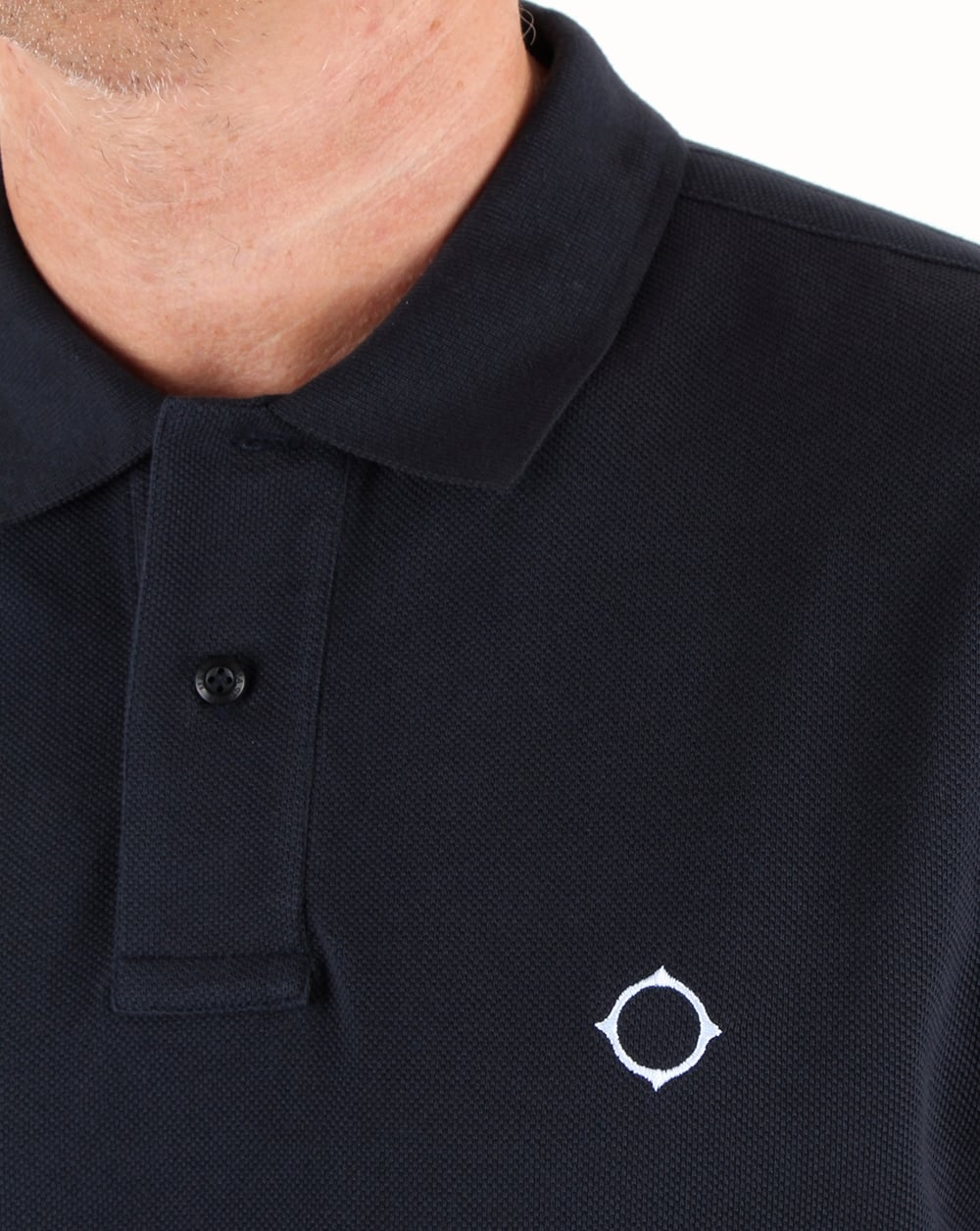 Ma.strum Walrus Pique Polo Dark Navy