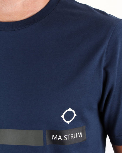 Ma.strum Ymer Graphic Tee Dress Blue