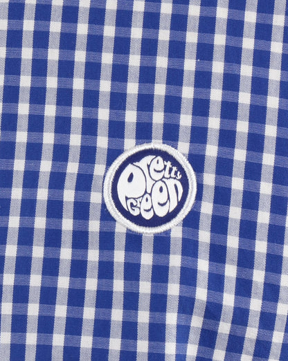 Pretty Green Francis Gingham Shirt Blue