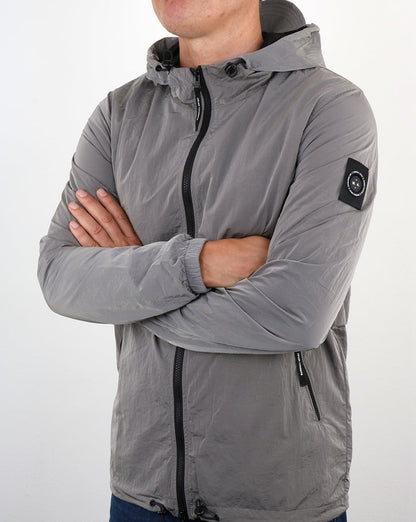 Marshall Artist Liquid Nylon Windrunner Silver Grey