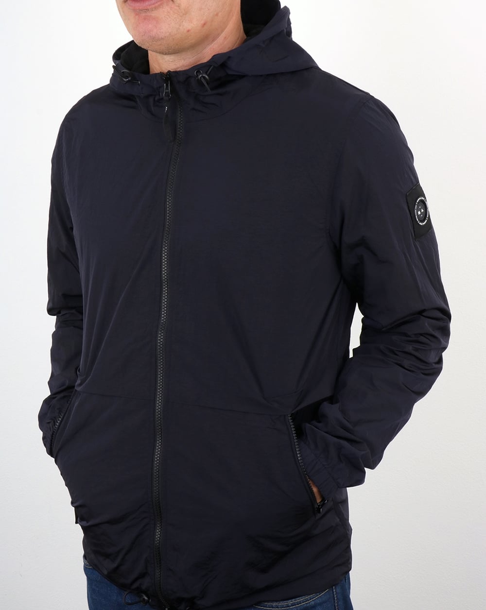 Marshall Artist Liquid Nylon Windrunner Navy