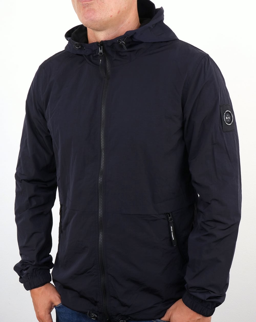 Marshall Artist Liquid Nylon Windrunner Navy