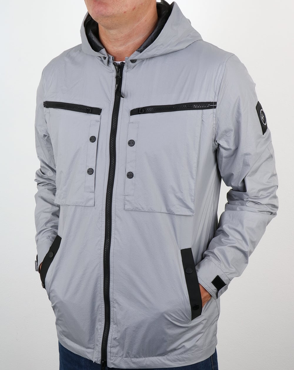 Marshall Artist Micro Ripstop Overshirt Cool Grey